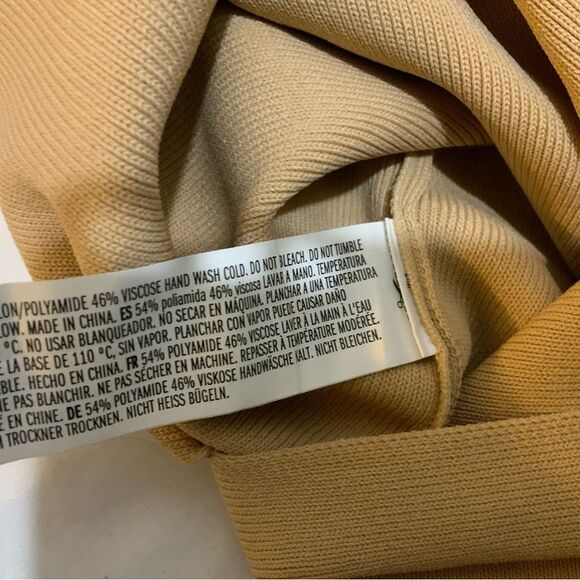 2.7 AUGUST APPAREL Endlessrose bodycon tan dress size XL - Picture 5 of 7